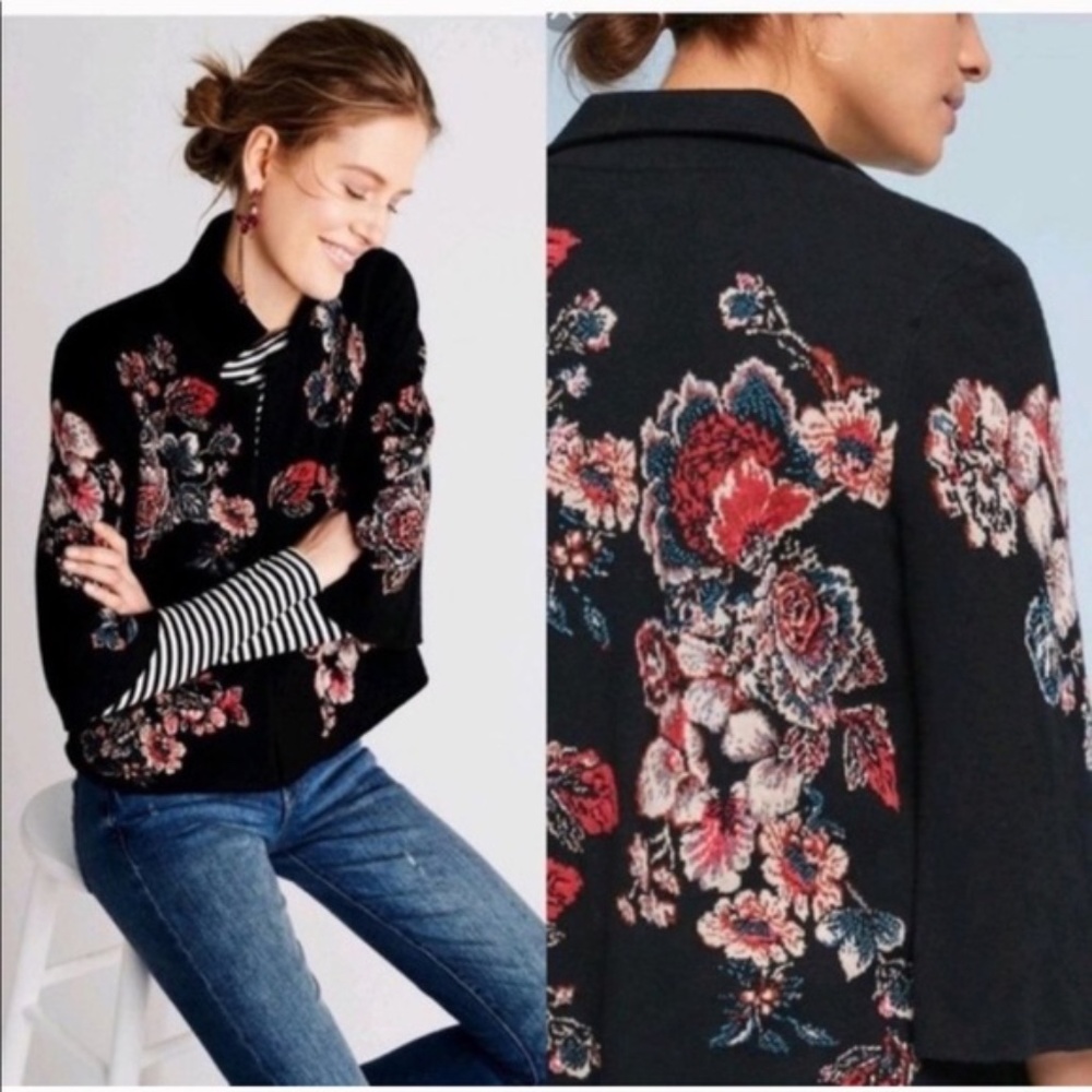 Anthropologie Jacquard Blazer.  Worn once